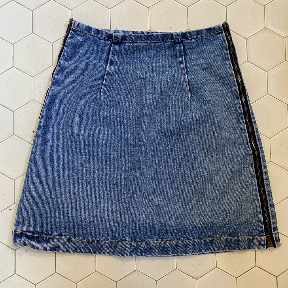 Vintage Mini Denim Skirt - XS